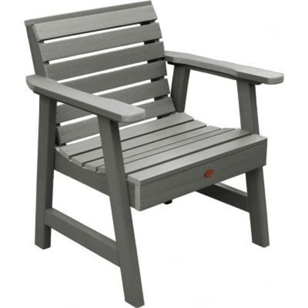 HIGHWOOD USA highwood® Weatherly Outdoor Garden Chair, Eco Friendly Synthetic Wood In Coastal Teak AD-CHGW1-CGE
